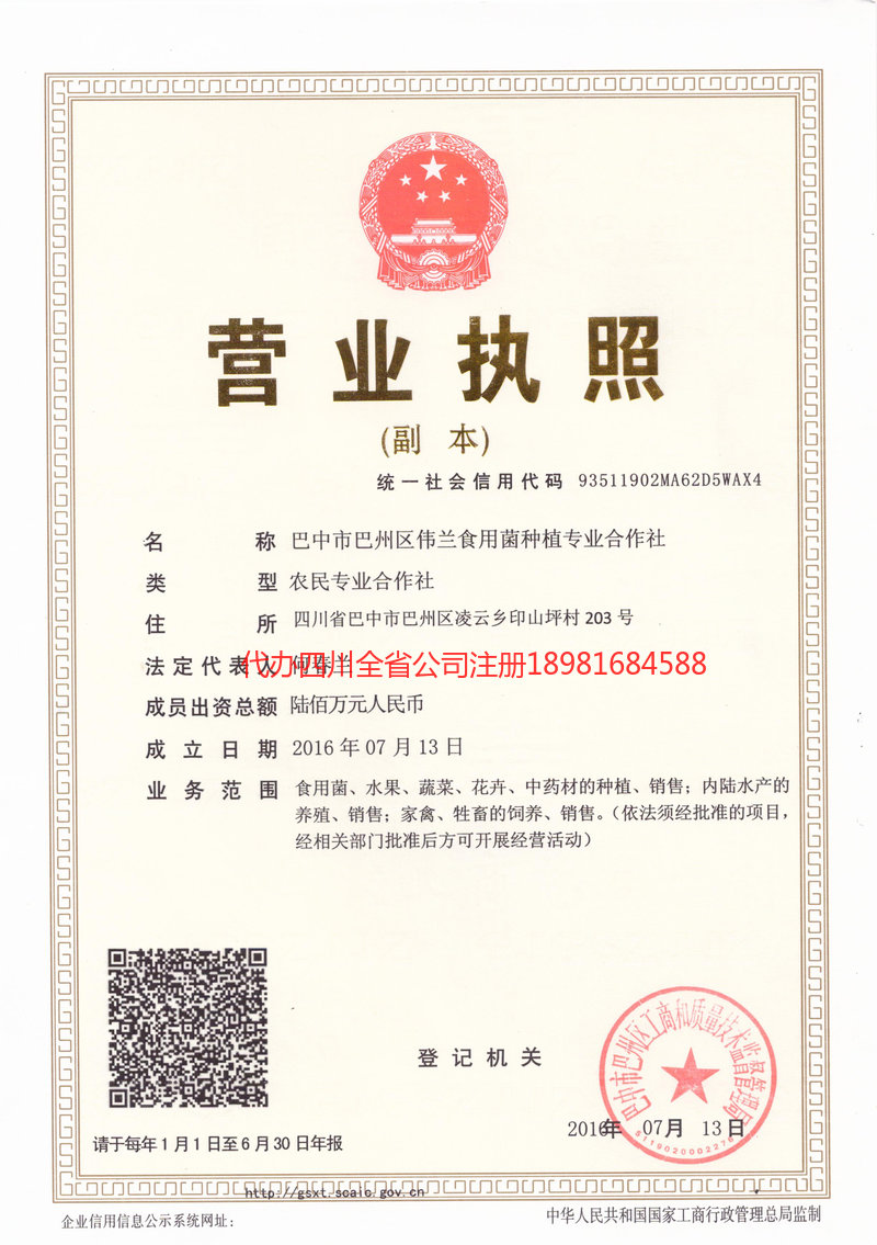 南昌南昌伟兰食用菌种植专业合作社